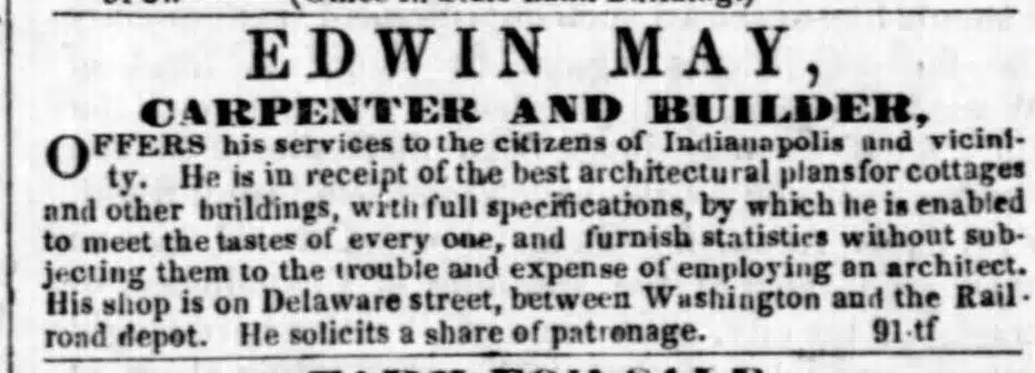 Photo with caption: From the Indiana Sentinel of March 16, 1848.
