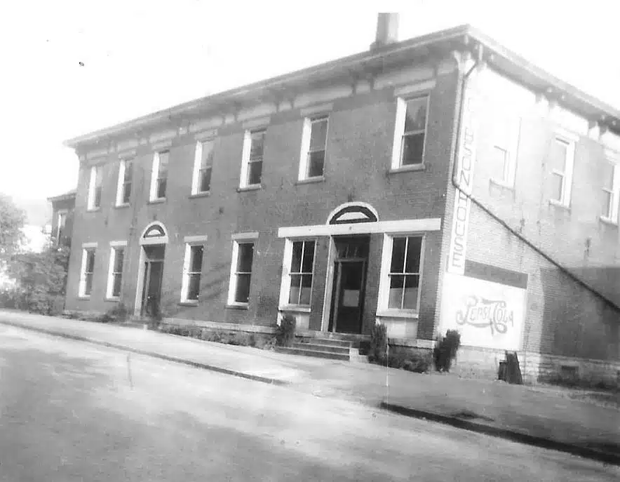 Photo: The Gibson House before the La Claire Guest House renovation in April 1944. Courtesy of Archives of the Sisters of St. Francis.
