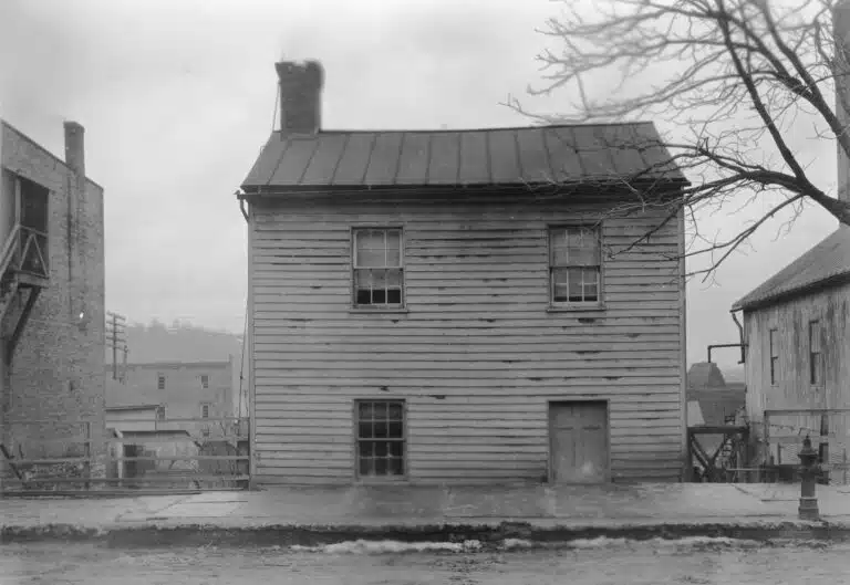 Photo with caption: Another view of the land office taken by Ben Winans. From the FCPLD collection. Indiana Historical Society, copyright holder.