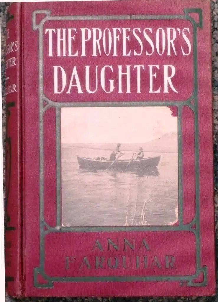 Photo with caption: A cover of one of Anna’s books in the Brookville Library’s Archives collection.