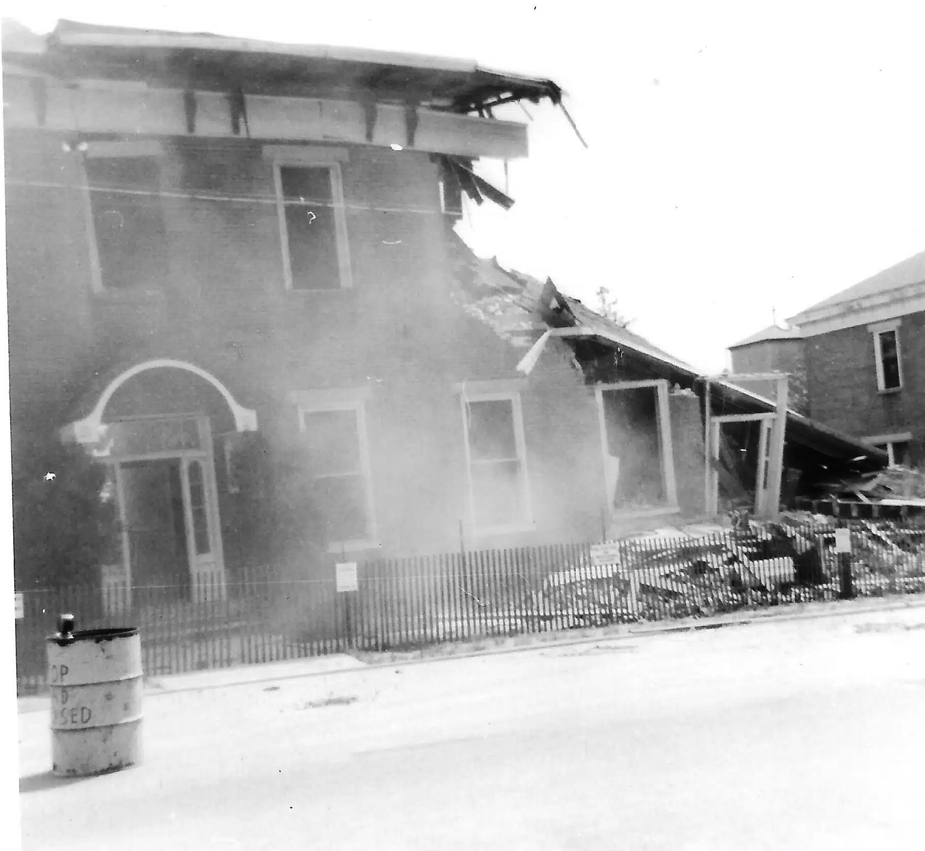 Photo: La Claire demolition. Courtesy of Archives of the Sisters of St. Francis.