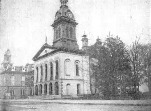 Photo with caption: Edwin May’s original 1852 design was altered in the late 1870s and looked like this until 1910. This image was used on numerous postcards.