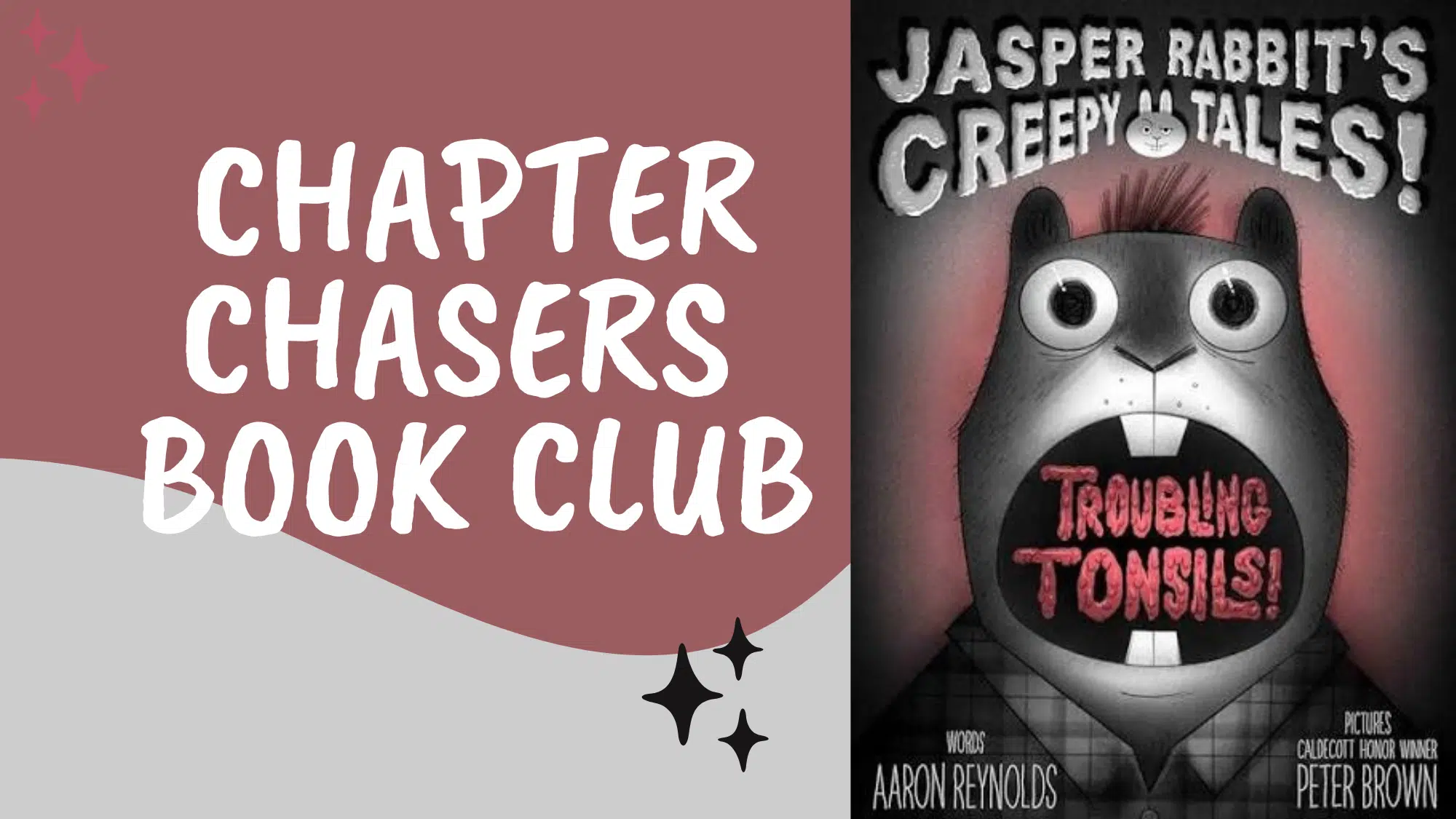 Graphic with text: Chapter Chasers Book Club