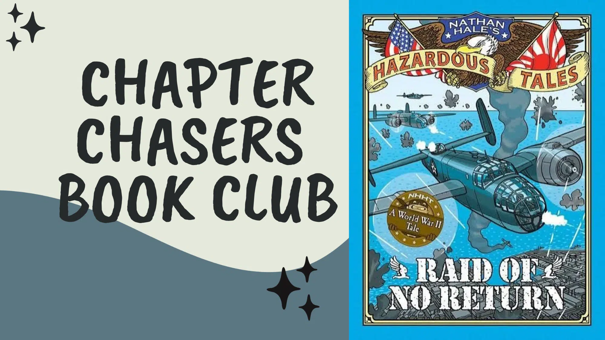 Graphic with text: Chapter Chasers Book Club